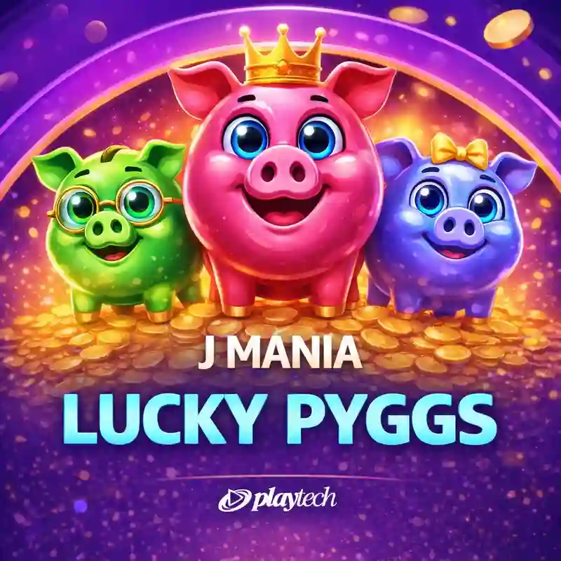 J Mania Lucky Pyggs Slot Game Banner